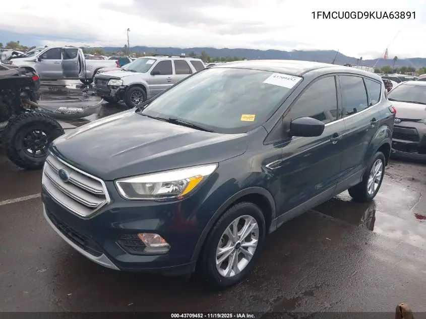 1FMCU0GD9KUA63891 2019 Ford Escape Se