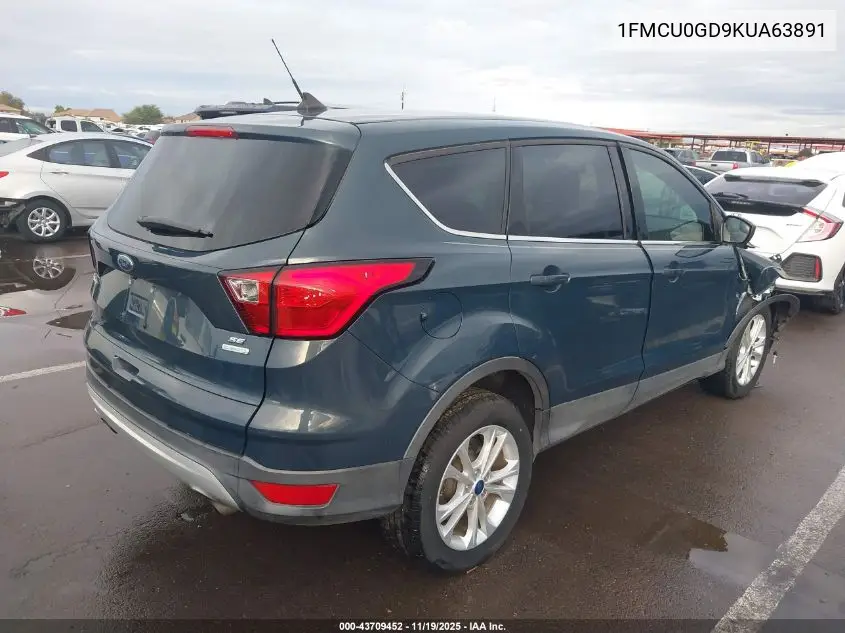 1FMCU0GD9KUA63891 2019 Ford Escape Se