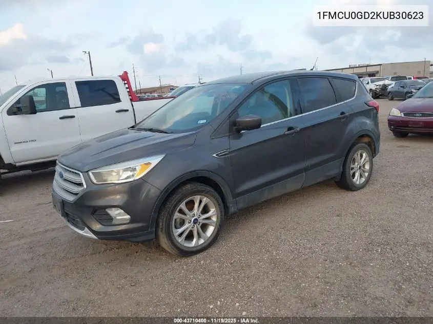1FMCU0GD2KUB30623 2019 Ford Escape Se