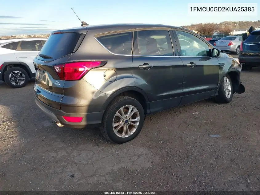 1FMCU0GD2KUA25385 2019 Ford Escape Se