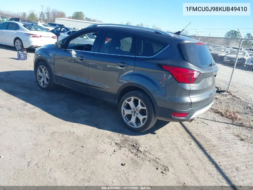 1FMCU0J98KUB49410 2019 Ford Escape Titanium
