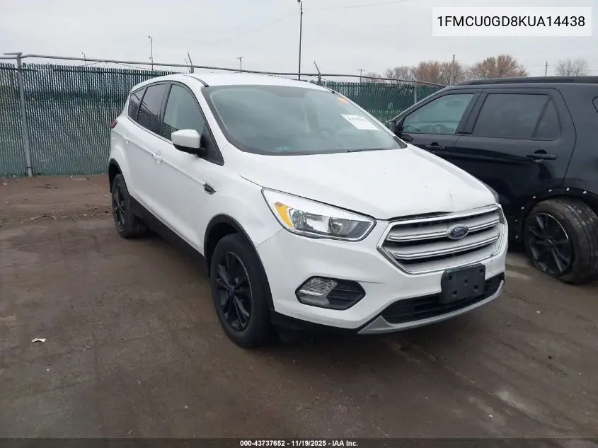 1FMCU0GD8KUA14438 2019 Ford Escape Se