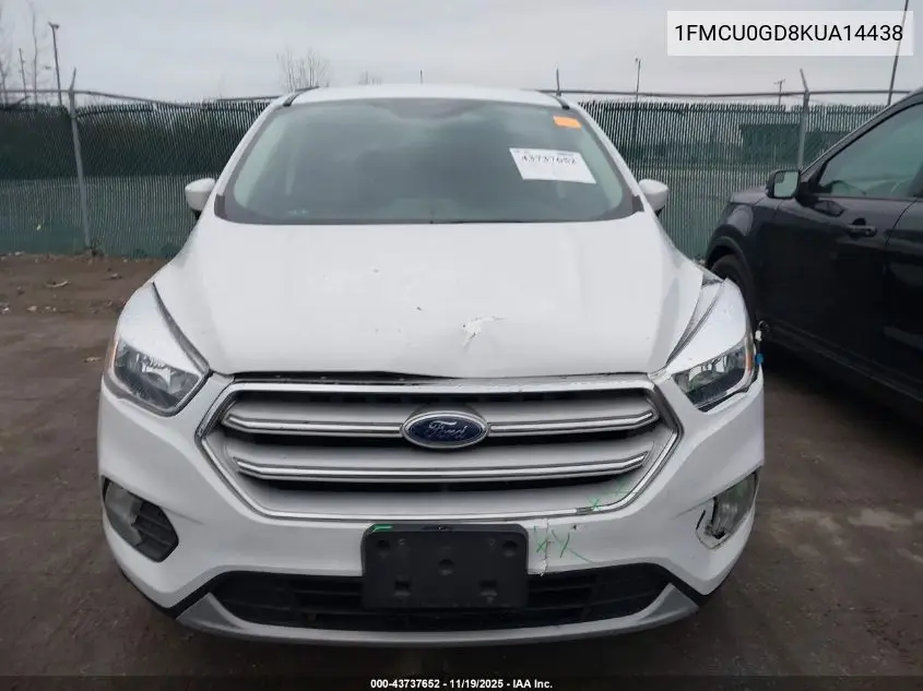 1FMCU0GD8KUA14438 2019 Ford Escape Se