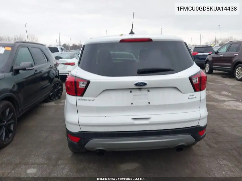 1FMCU0GD8KUA14438 2019 Ford Escape Se