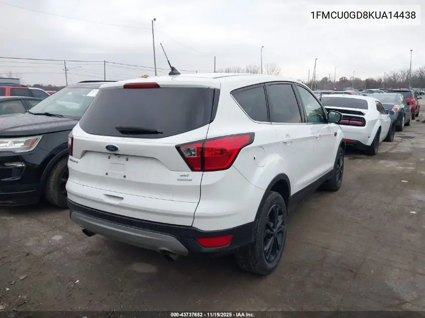 1FMCU0GD8KUA14438 2019 Ford Escape Se