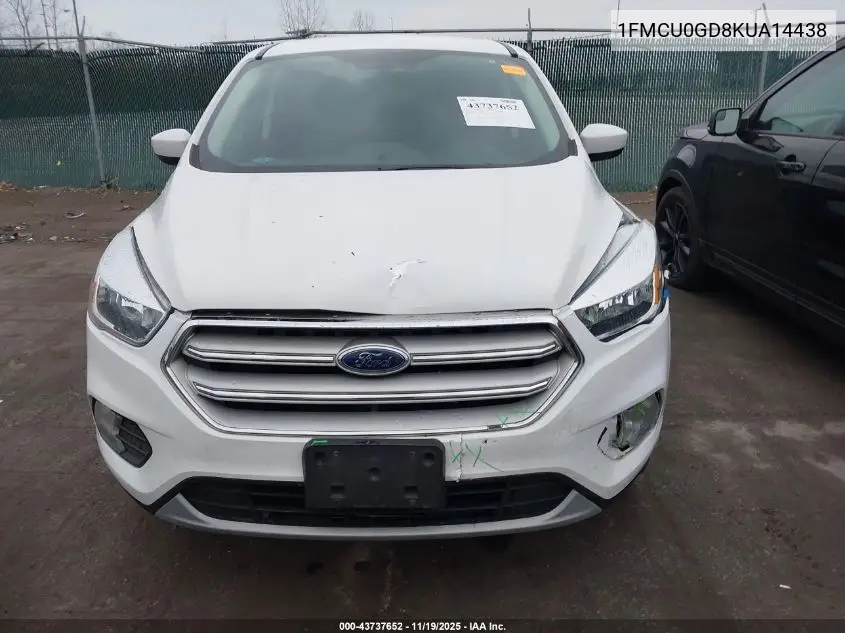 1FMCU0GD8KUA14438 2019 Ford Escape Se