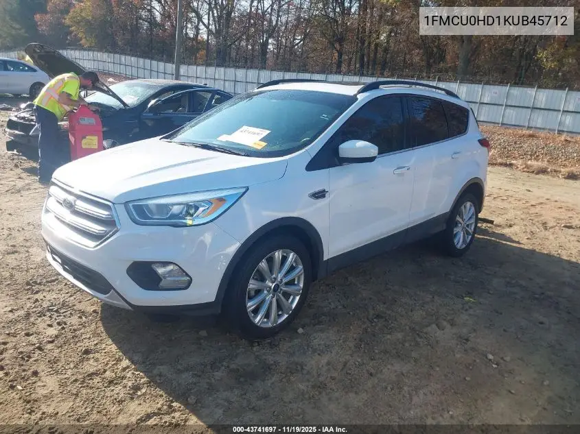 1FMCU0HD1KUB45712 2019 Ford Escape Sel
