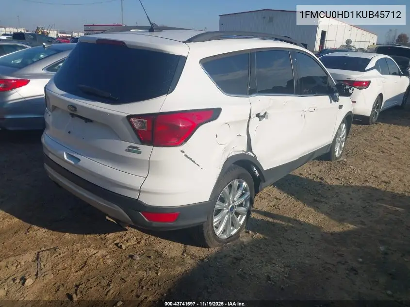 1FMCU0HD1KUB45712 2019 Ford Escape Sel