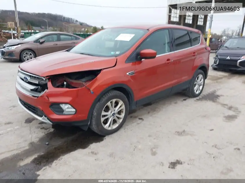 1FMCU9GD6KUA94603 2019 Ford Escape Se