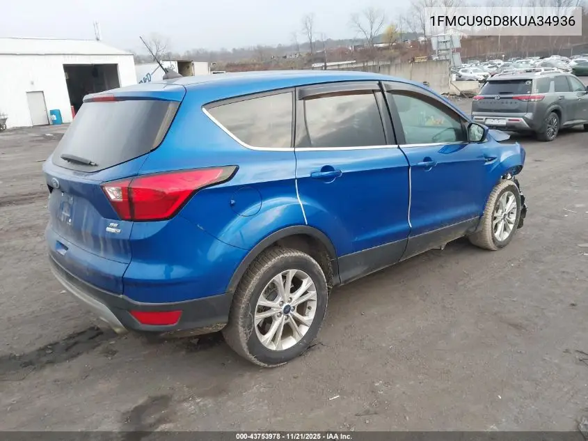 1FMCU9GD8KUA34936 2019 Ford Escape Se