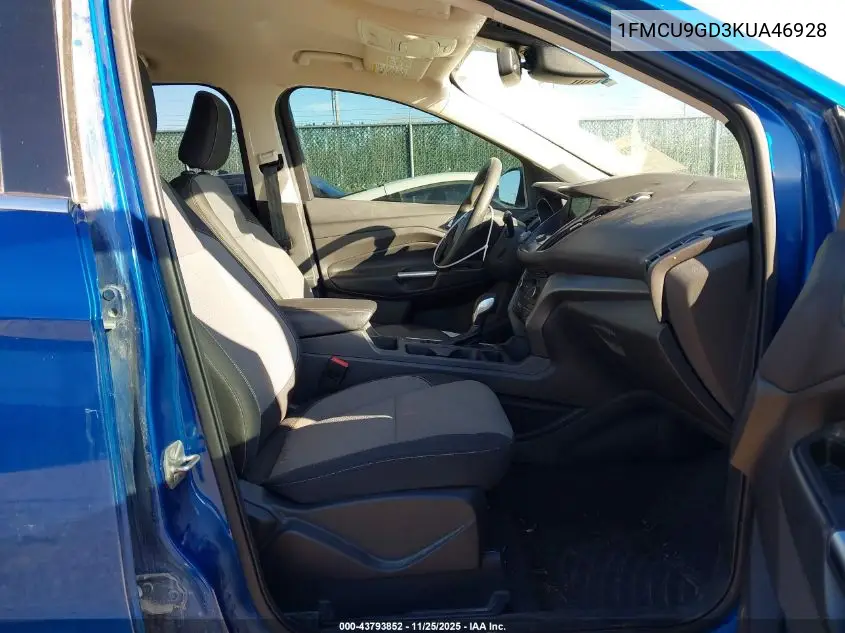 1FMCU9GD3KUA46928 2019 Ford Escape Se
