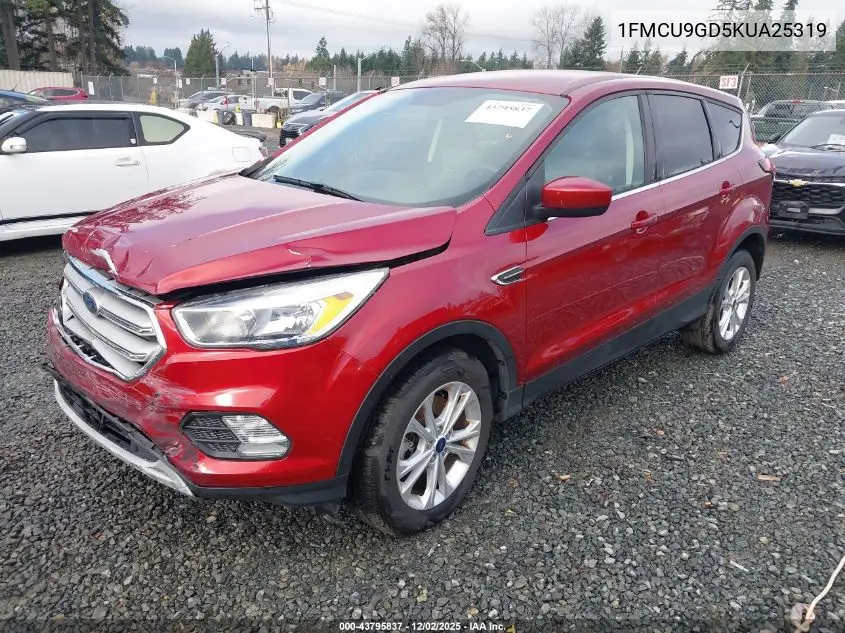 1FMCU9GD5KUA25319 2019 Ford Escape Se