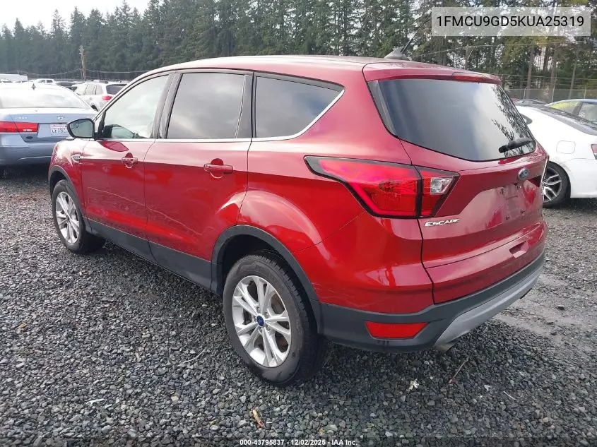 1FMCU9GD5KUA25319 2019 Ford Escape Se