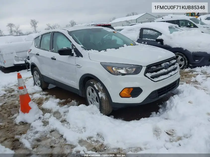 1FMCU0F71KUB85348 2019 Ford Escape S
