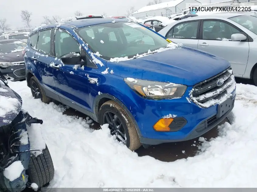 1FMCU0F7XKUA42205 2019 Ford Escape S