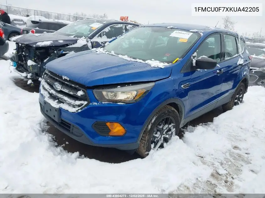 1FMCU0F7XKUA42205 2019 Ford Escape S