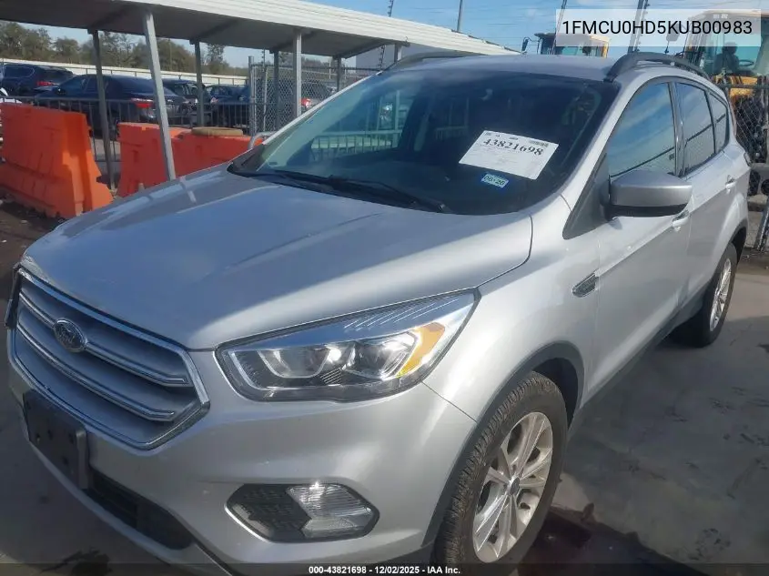1FMCU0HD5KUB00983 2019 Ford Escape Sel