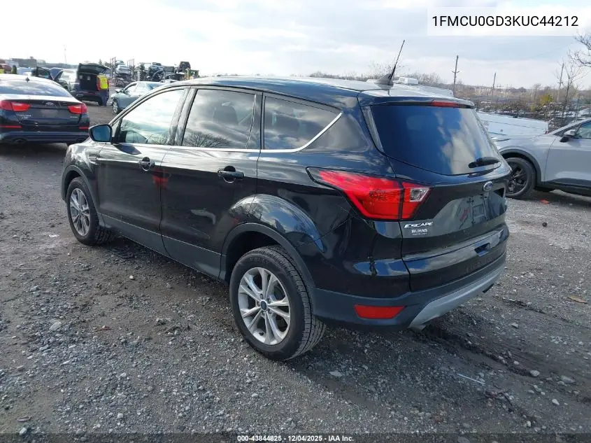 1FMCU0GD3KUC44212 2019 Ford Escape Se