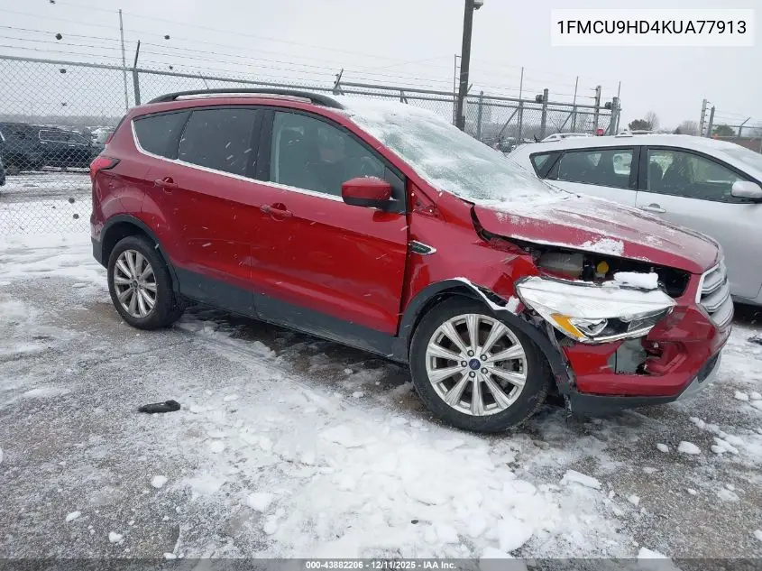 1FMCU9HD4KUA77913 2019 Ford Escape Sel