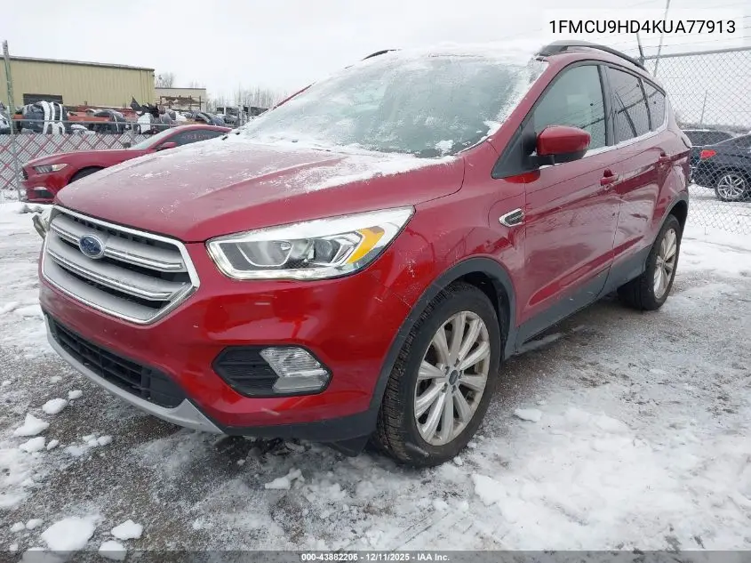 1FMCU9HD4KUA77913 2019 Ford Escape Sel