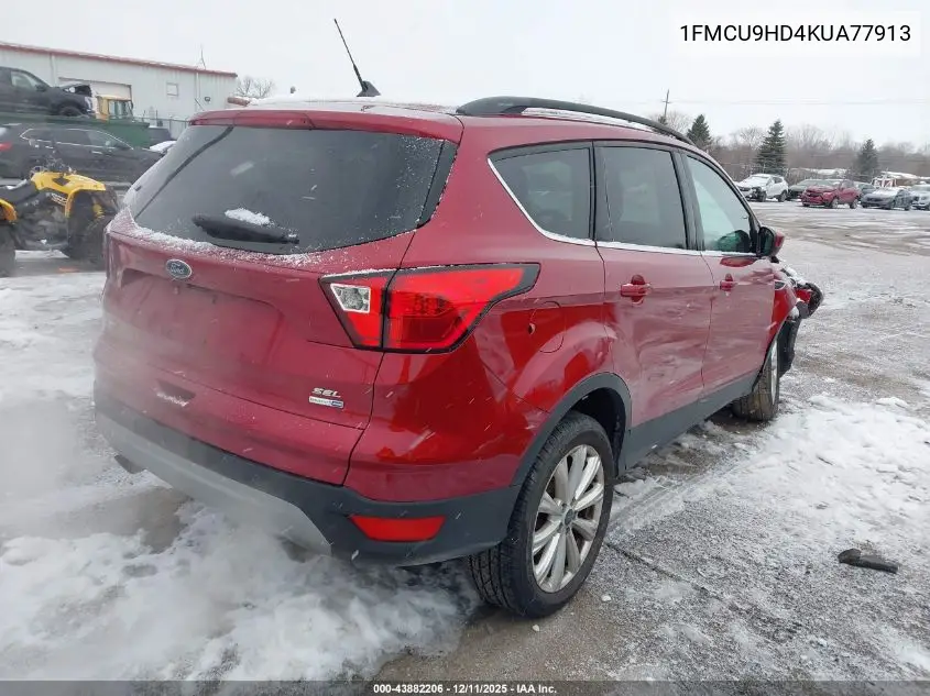 1FMCU9HD4KUA77913 2019 Ford Escape Sel