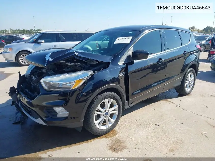 1FMCU0GD0KUA46543 2019 Ford Escape Se
