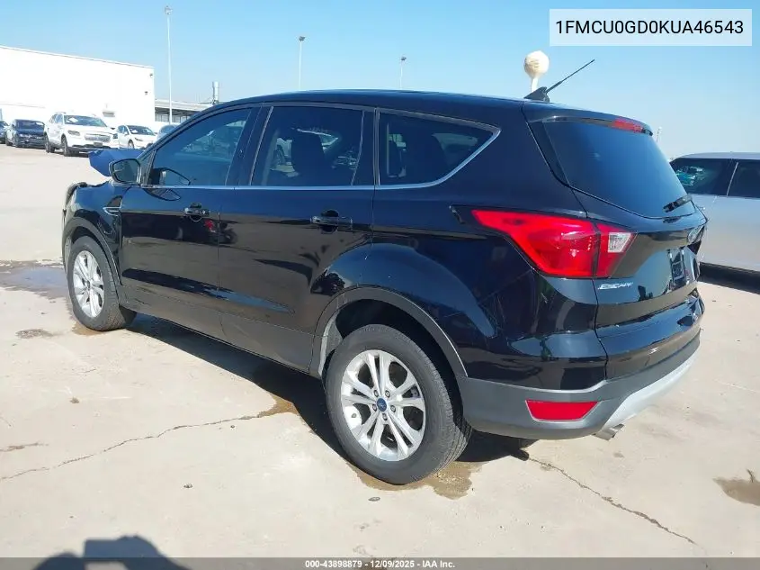 1FMCU0GD0KUA46543 2019 Ford Escape Se