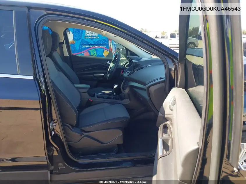 1FMCU0GD0KUA46543 2019 Ford Escape Se