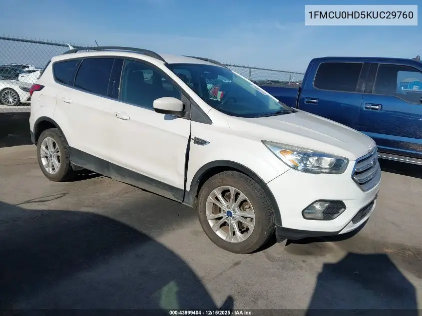 1FMCU0HD5KUC29760 2019 Ford Escape Sel