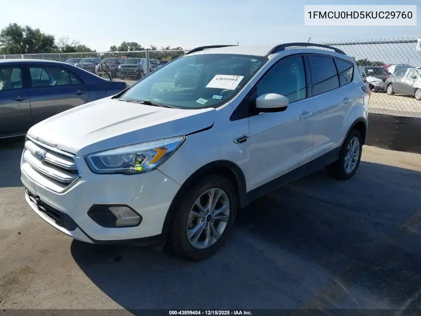 1FMCU0HD5KUC29760 2019 Ford Escape Sel