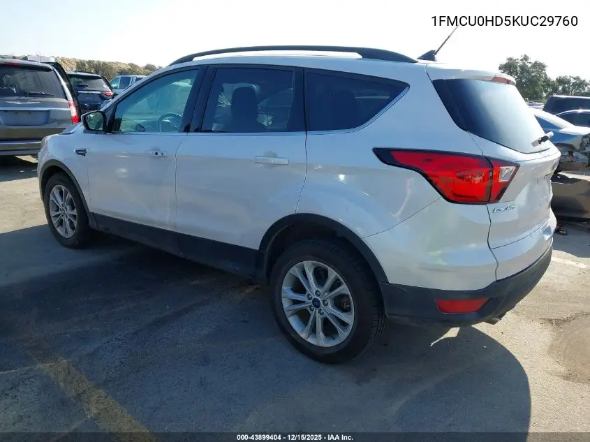 1FMCU0HD5KUC29760 2019 Ford Escape Sel