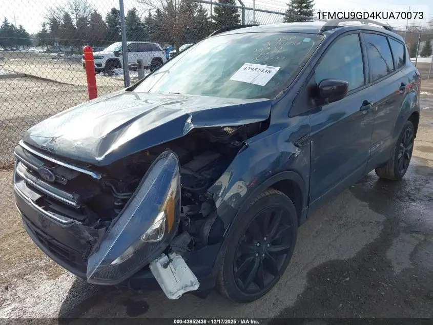 1FMCU9GD4KUA70073 2019 Ford Escape Se