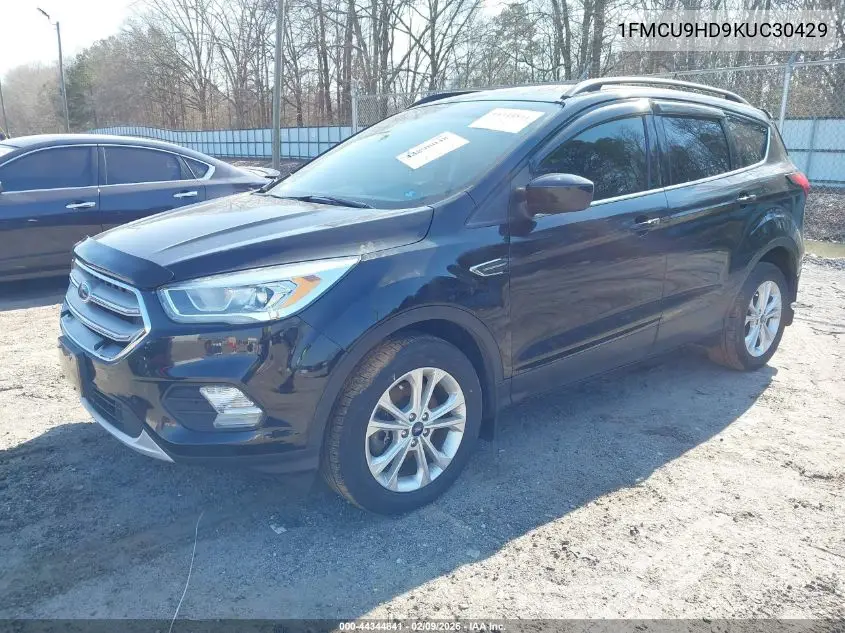 1FMCU9HD9KUC30429 2019 Ford Escape Sel