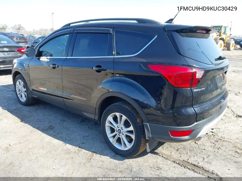 1FMCU9HD9KUC30429 2019 Ford Escape Sel