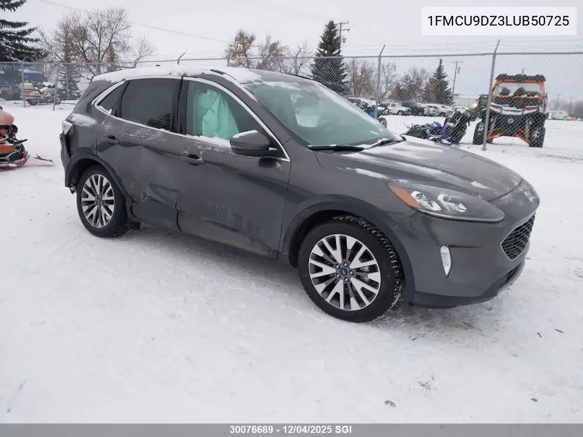1FMCU9DZ3LUB50725 2020 Ford Escape Titanium