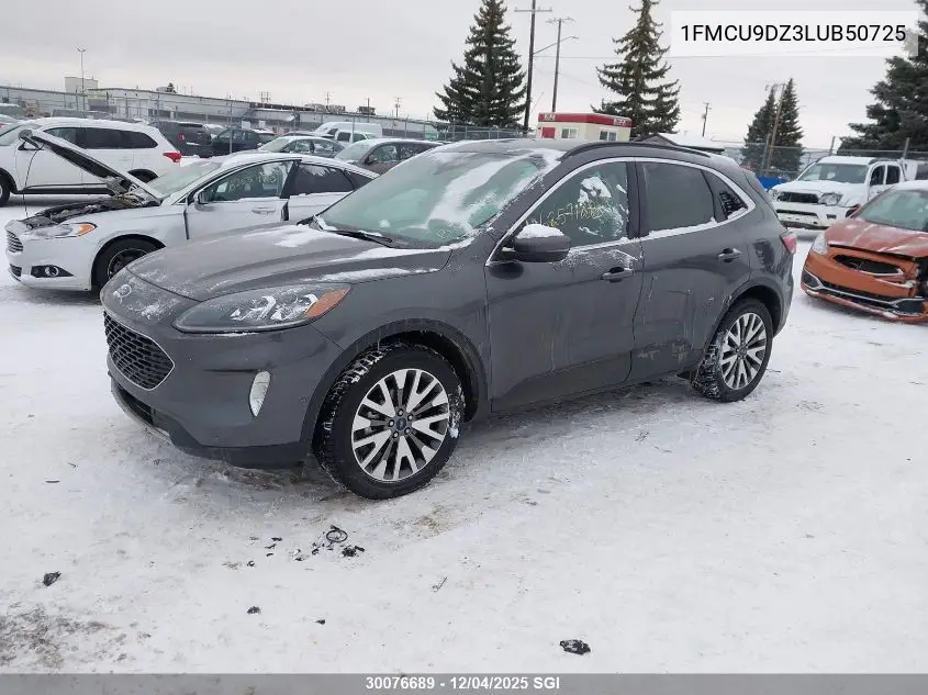 1FMCU9DZ3LUB50725 2020 Ford Escape Titanium