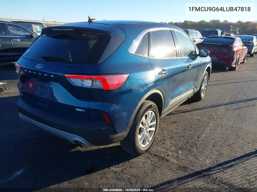 1FMCU9G64LUB47818 2020 Ford Escape Se