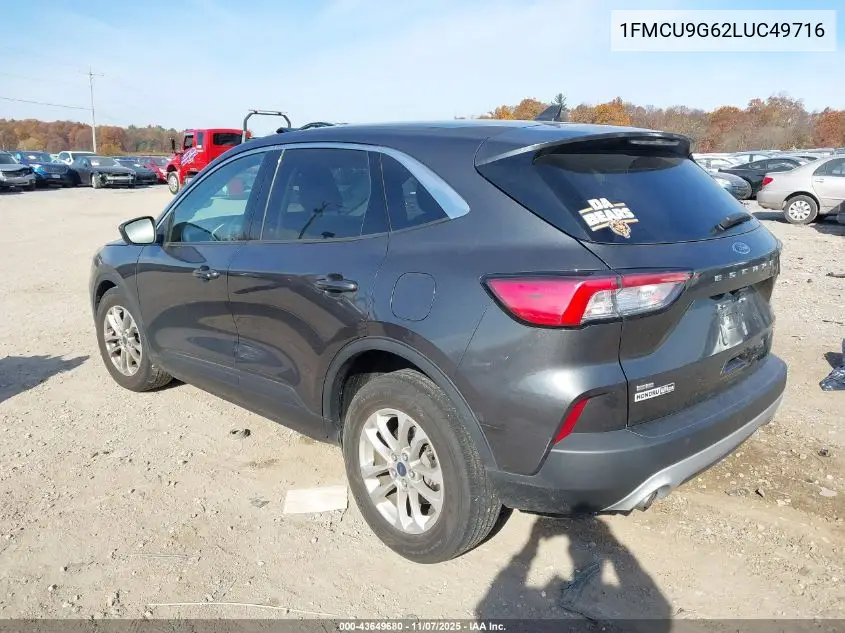 1FMCU9G62LUC49716 2020 Ford Escape Se