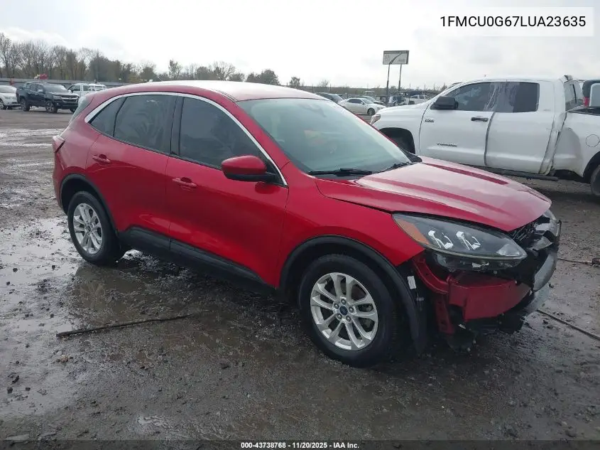 1FMCU0G67LUA23635 2020 Ford Escape Se