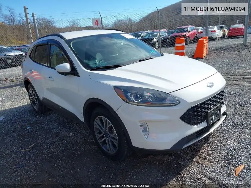 1FMCU9H61LUA94994 2020 Ford Escape Sel