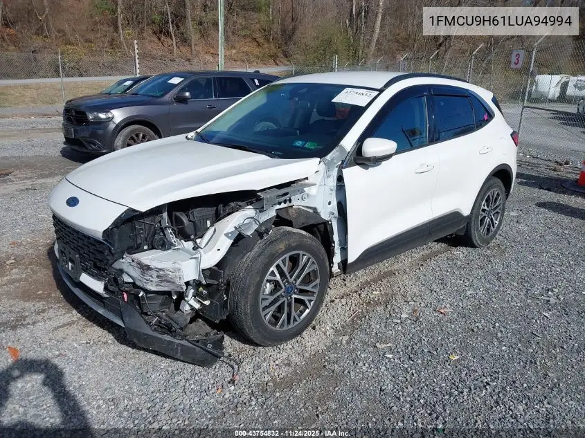 1FMCU9H61LUA94994 2020 Ford Escape Sel