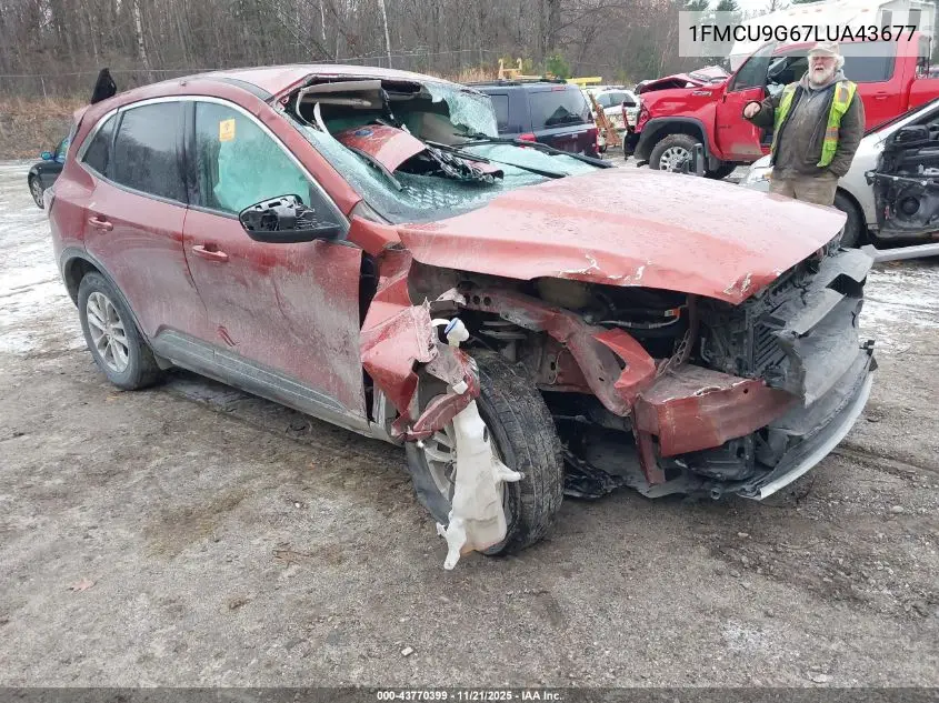 1FMCU9G67LUA43677 2020 Ford Escape Se