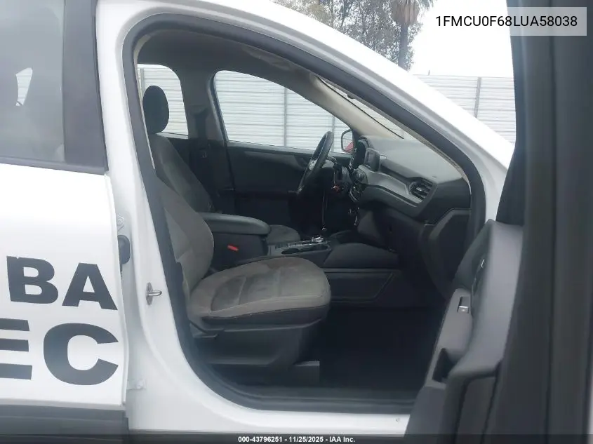 1FMCU0F68LUA58038 2020 Ford Escape S