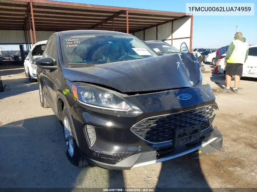 1FMCU0G62LUA74959 2020 Ford Escape Se