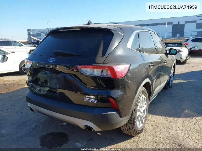 1FMCU0G62LUA74959 2020 Ford Escape Se