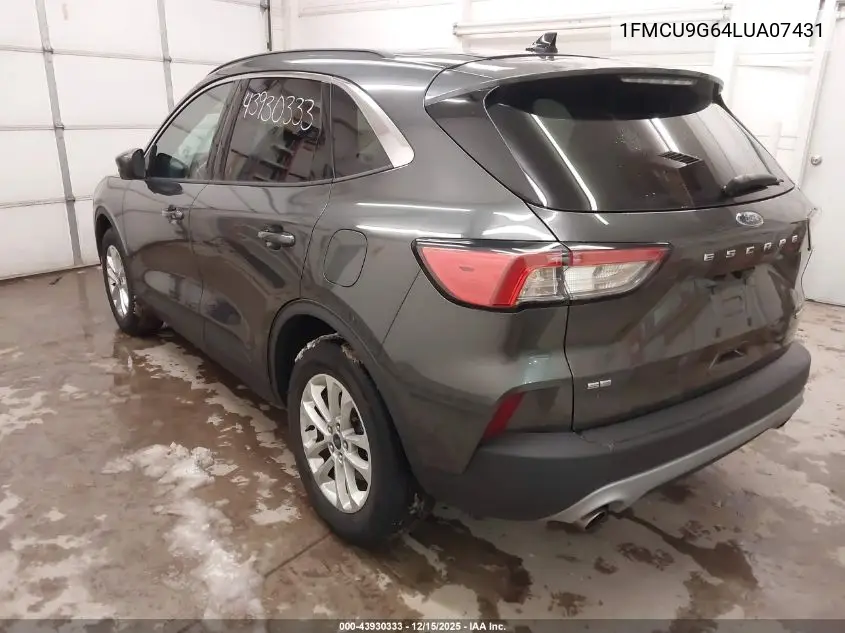 1FMCU9G64LUA07431 2020 Ford Escape Se