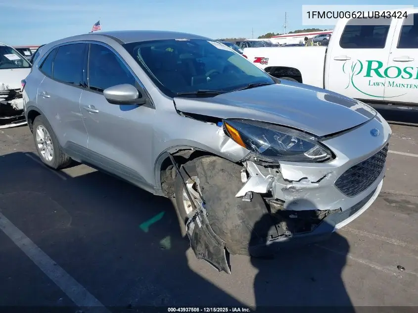 1FMCU0G62LUB43424 2020 Ford Escape Se