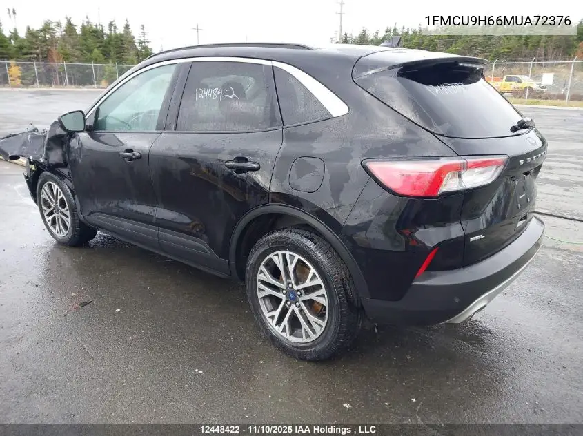1FMCU9H66MUA72376 2021 Ford Escape Sel