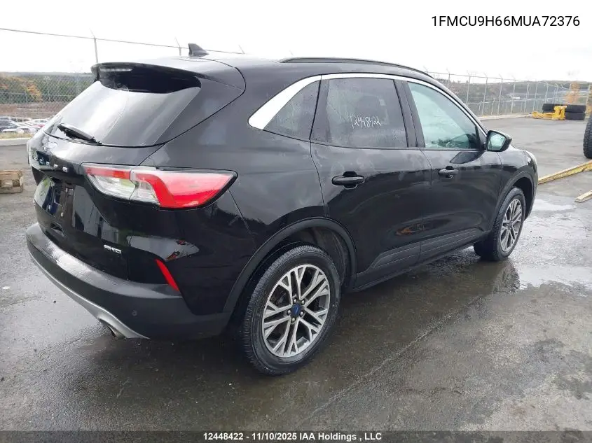 1FMCU9H66MUA72376 2021 Ford Escape Sel