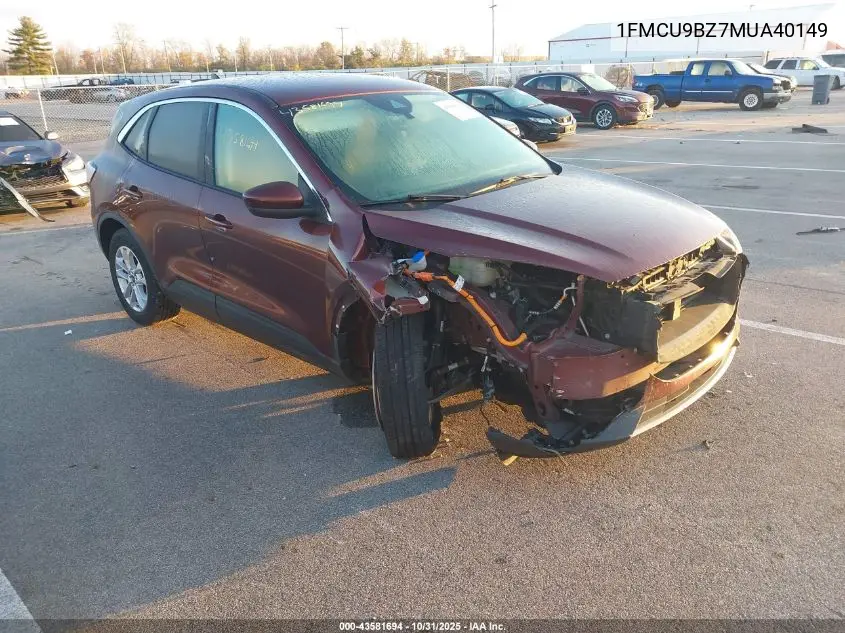 1FMCU9BZ7MUA40149 2021 Ford Escape Se Hybrid